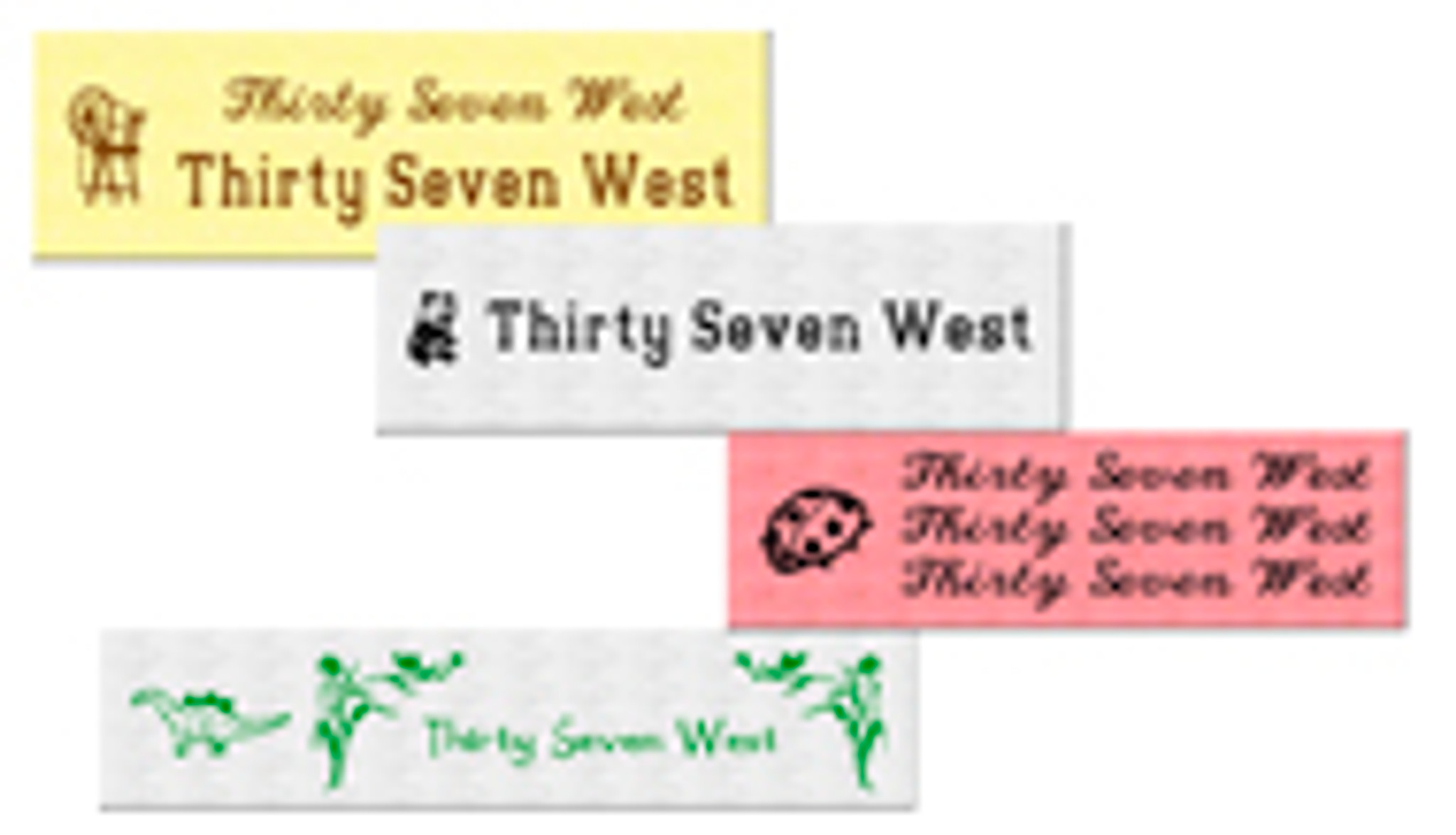 1" Cotton Woven Clothing Labels
